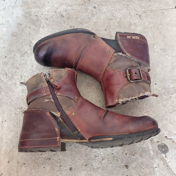 Replay Leather Ankle Booties main image 6
